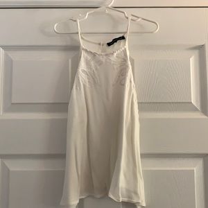 Kendall & Kylie White Halter Neck Tank